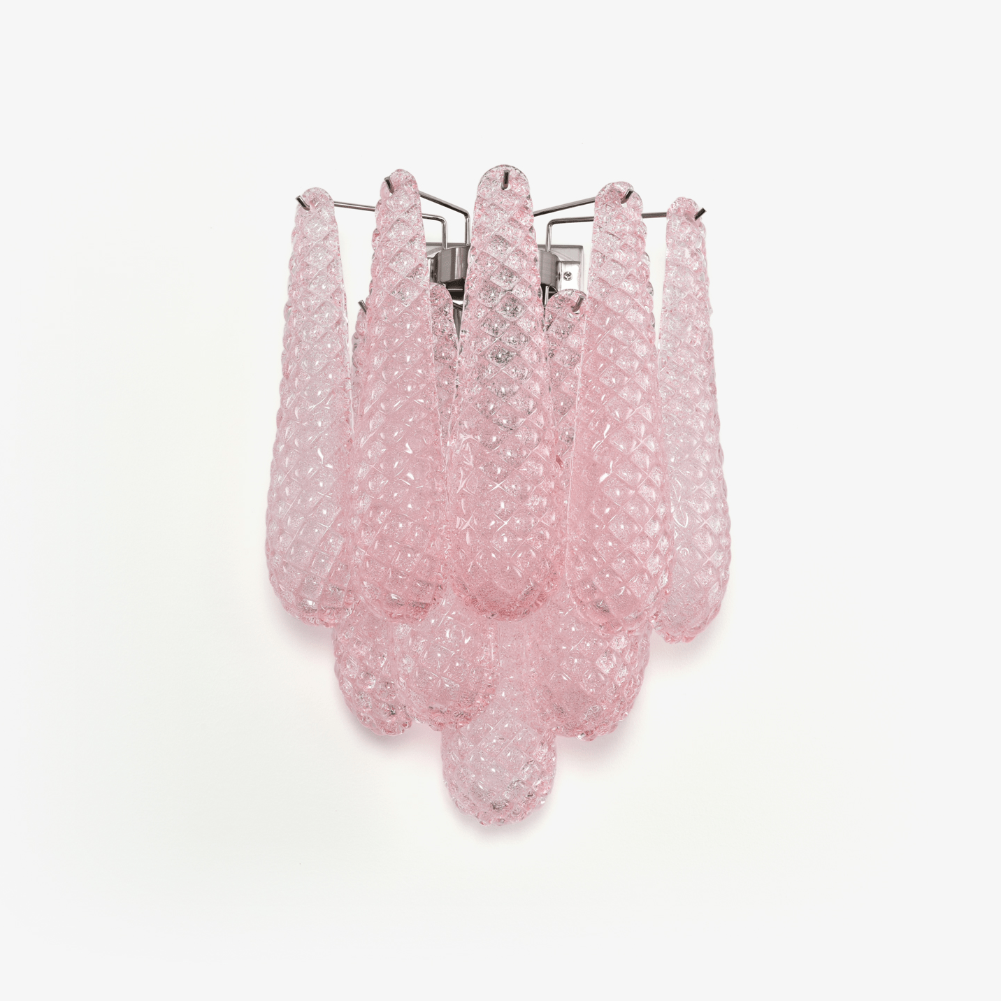 Aurora Wall Lamp Pink Teardrop Glass Floral Artistic - Blowlighting