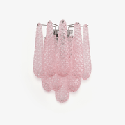 Aurora Wall Lamp Pink Teardrop Glass Floral Artistic - Blowlighting