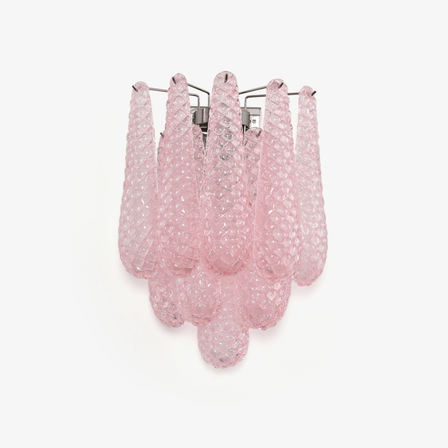 Aurora Wall Lamp Pink Teardrop Glass Floral Artistic - Blowlighting