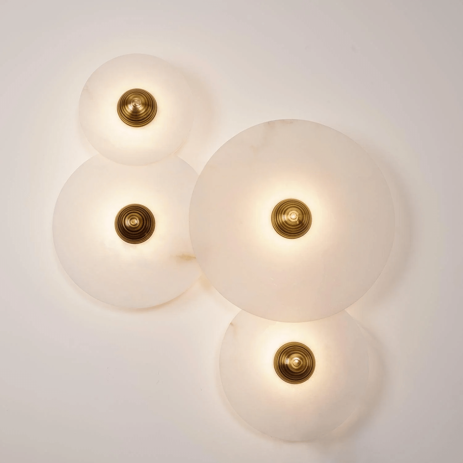 Selene Minimalist Alabaster Ceiling Light - Blowlighting