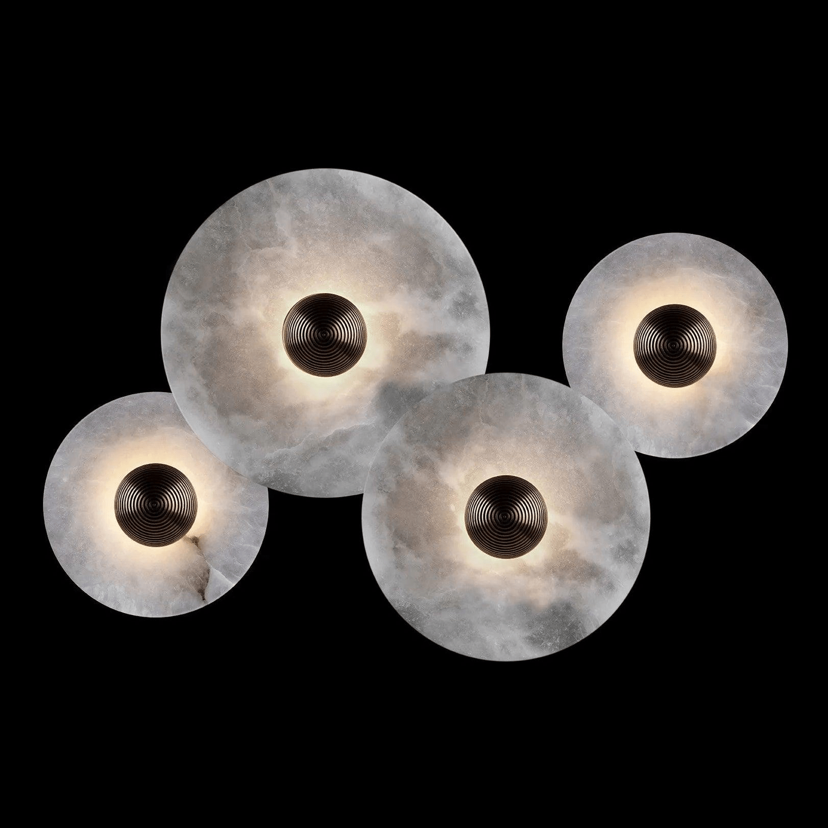 Selene Minimalist Alabaster Ceiling Light - Blowlighting