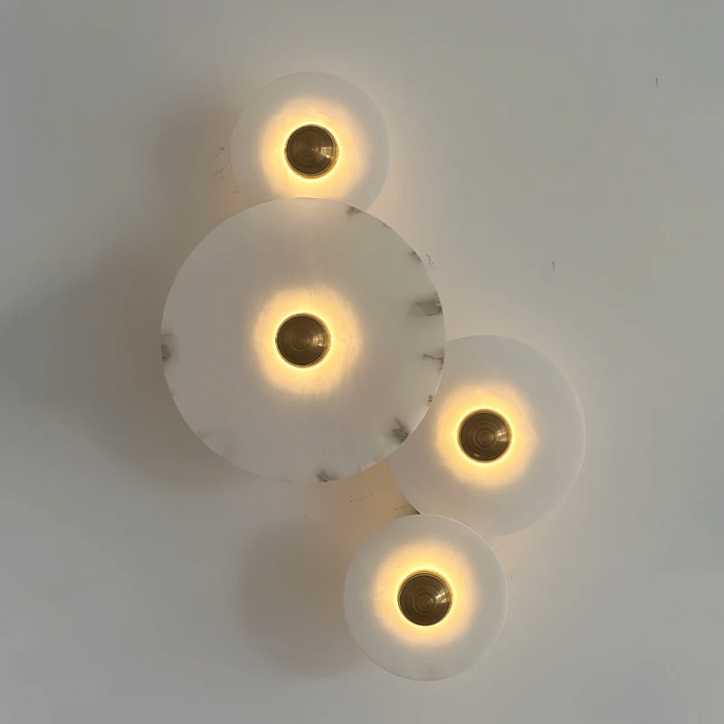 Selene Minimalist Alabaster Ceiling Light - Blowlighting