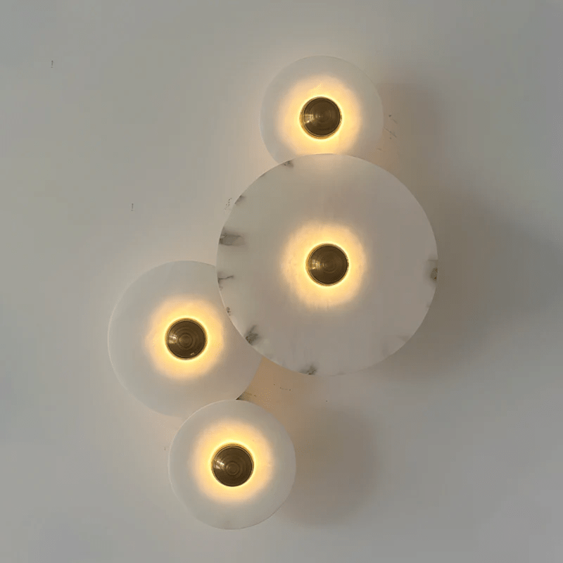 Selene Minimalist Alabaster Ceiling Light - Blowlighting