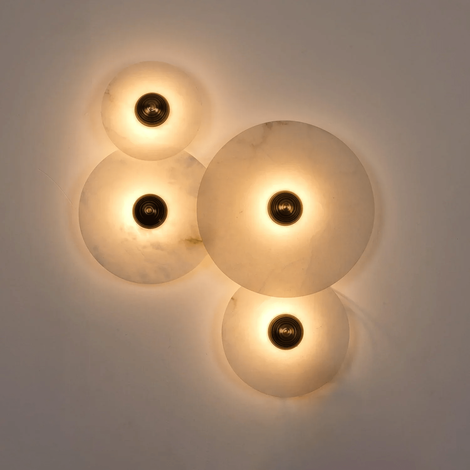 Selene Minimalist Alabaster Ceiling Light - Blowlighting