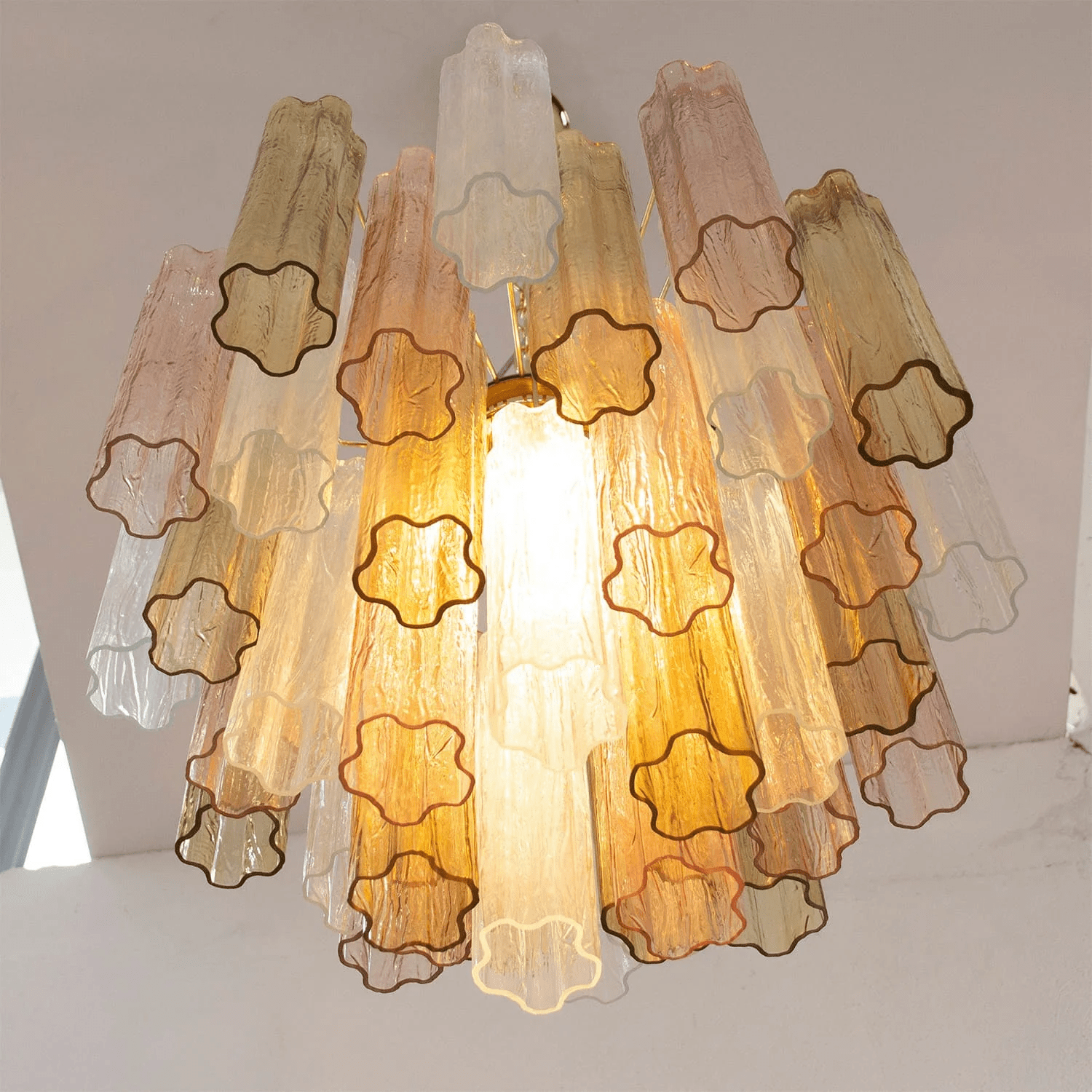 Aurora Chandelier Murano Glass Tiered - Blowlighting