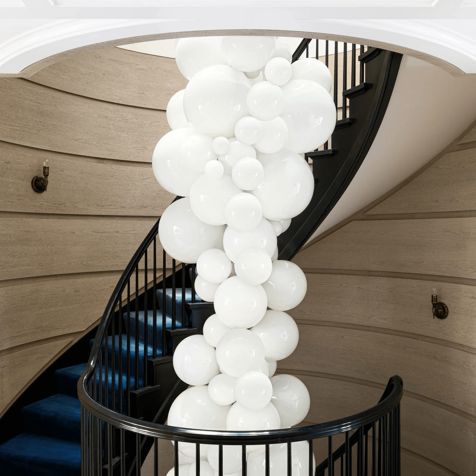 Aurora Chandelier Murano Glass Grape Cluster Art Deco - Blowlighting