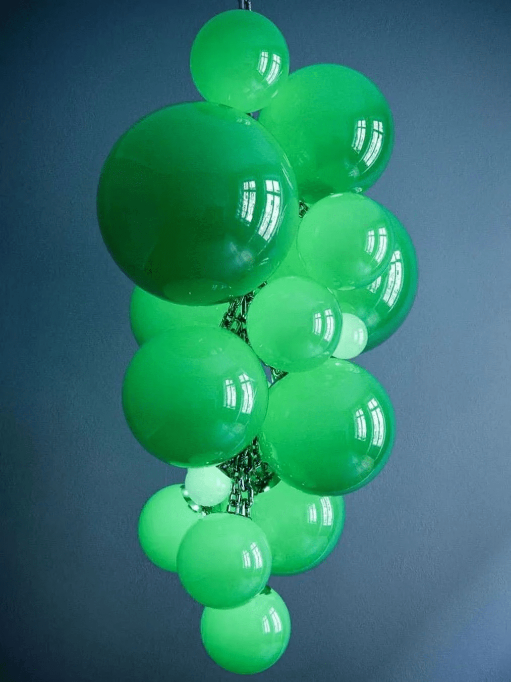 Aurora Chandelier Murano Glass Grape Cluster Art Deco - Blowlighting