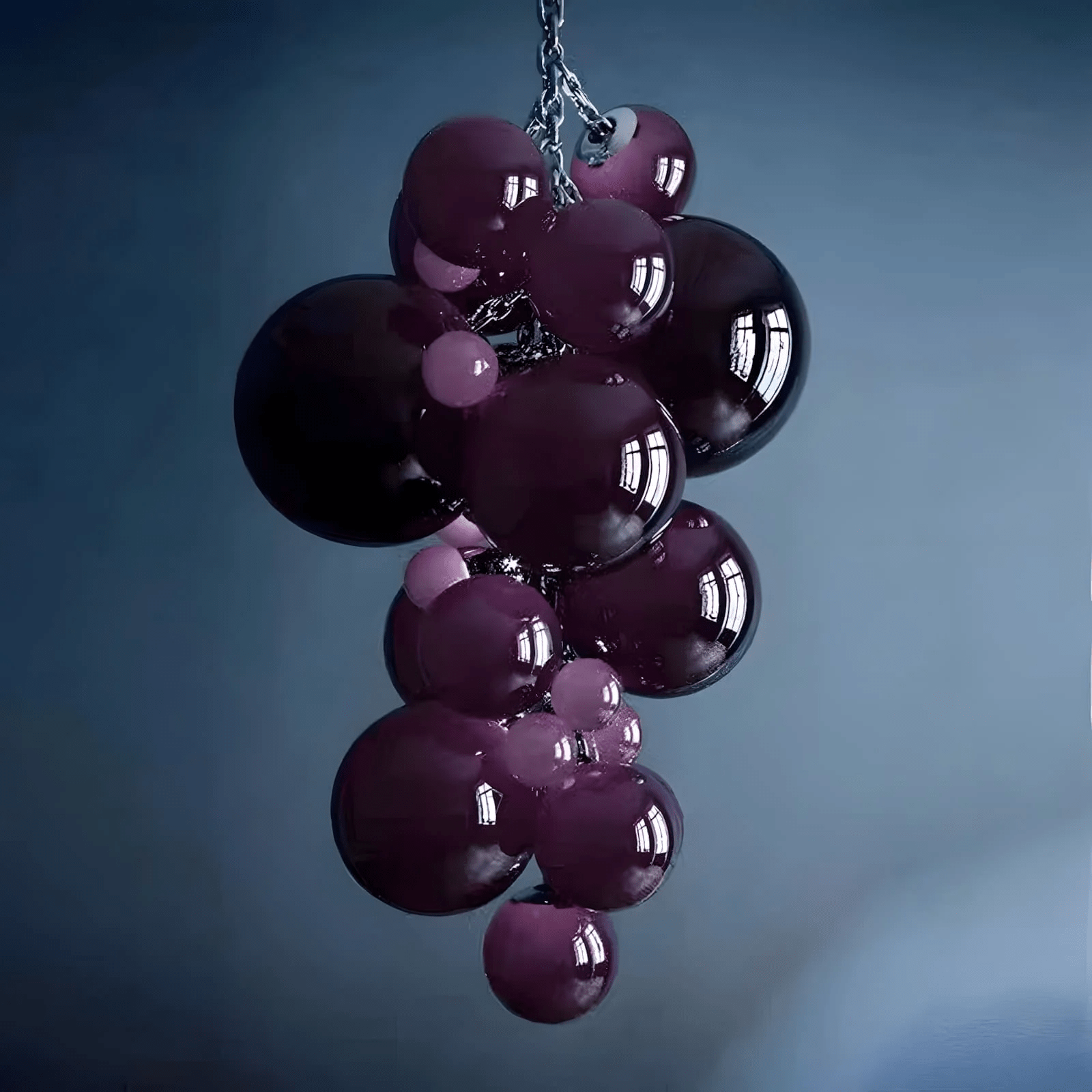 Aurora Chandelier Murano Glass Grape Cluster Art Deco - Blowlighting