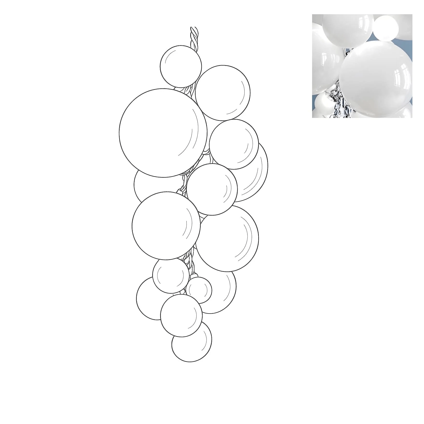 Aurora Chandelier Murano Glass Grape Cluster Art Deco - Blowlighting