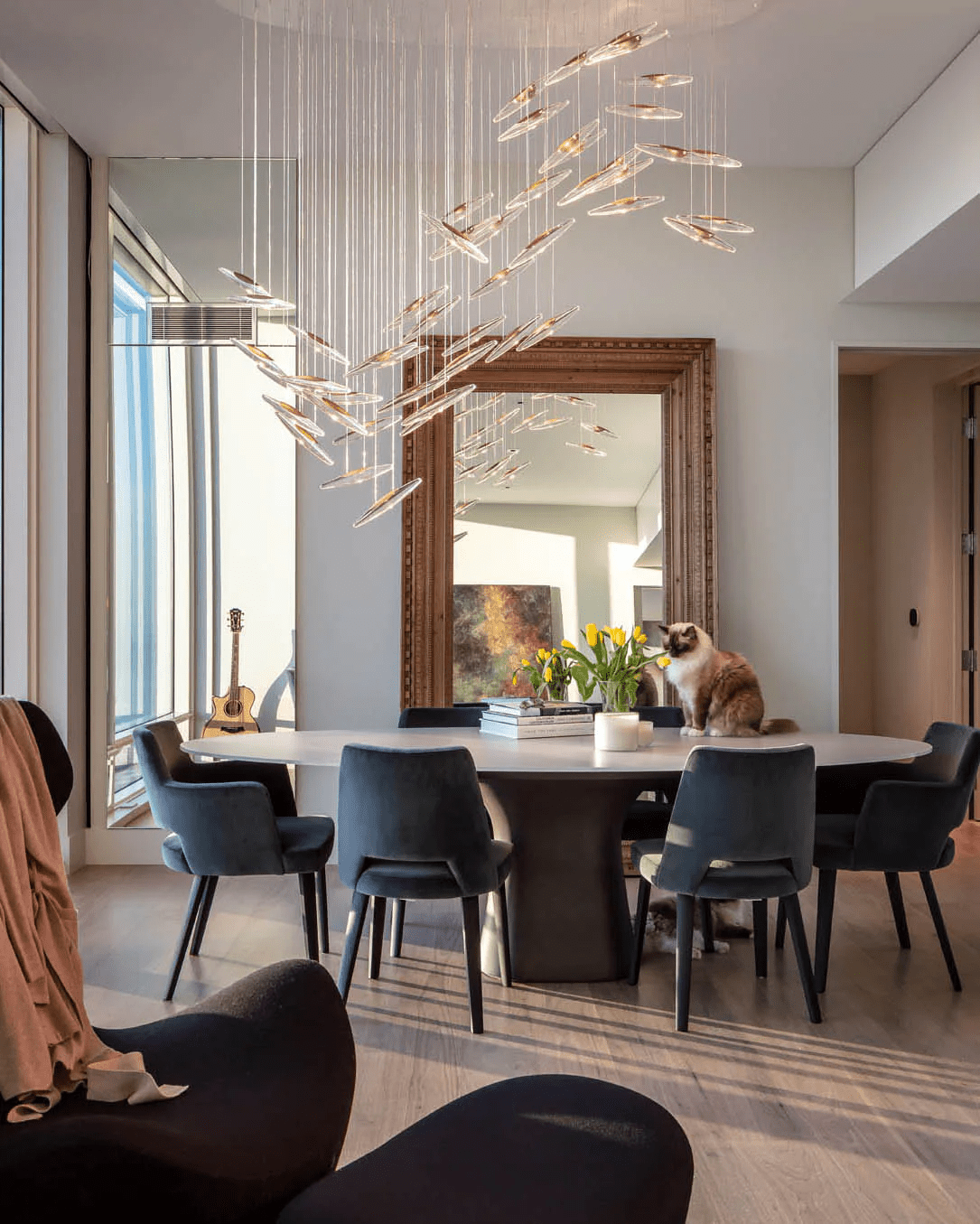 Moonlight Whispers Chandelier - Blowlighting