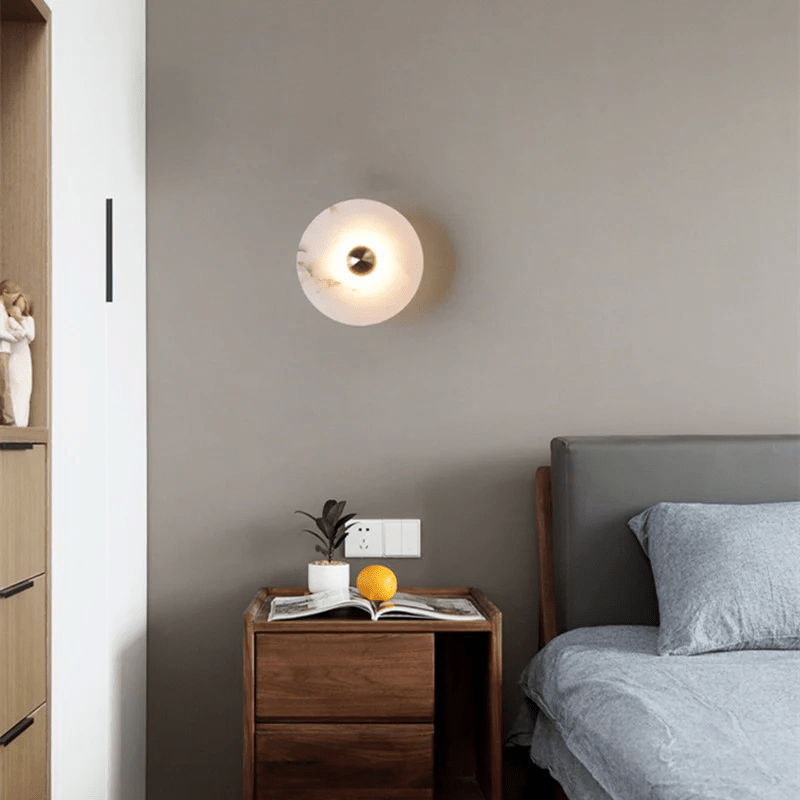 Selene Minimalist Alabaster Ceiling Light - Blowlighting