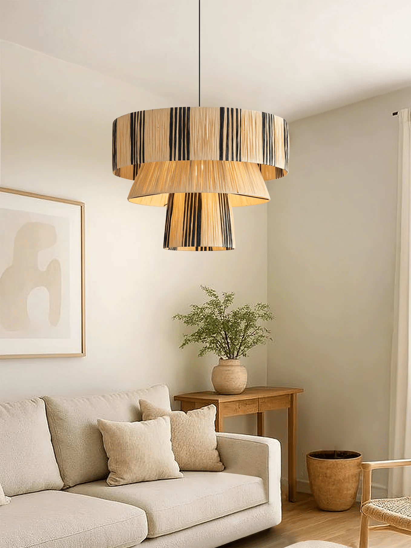 Zarora Raffia Pendant Lamp - Blowlighting