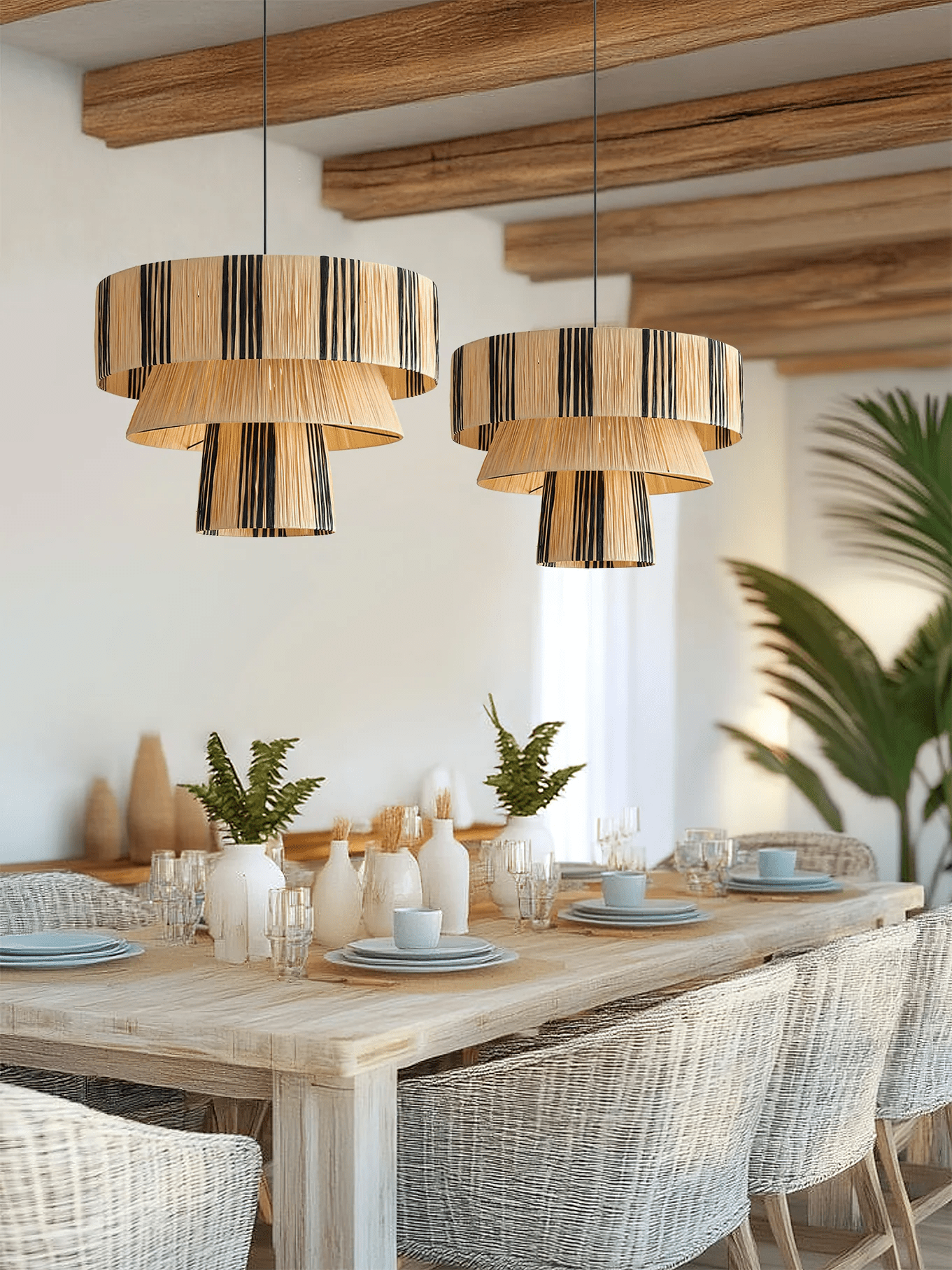 Zarora Raffia Pendant Lamp - Blowlighting