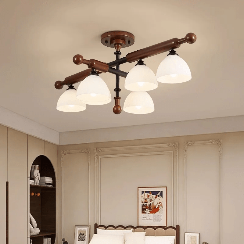 Rusticana Crossbeam Wood Ceiling Light - Blowlighting