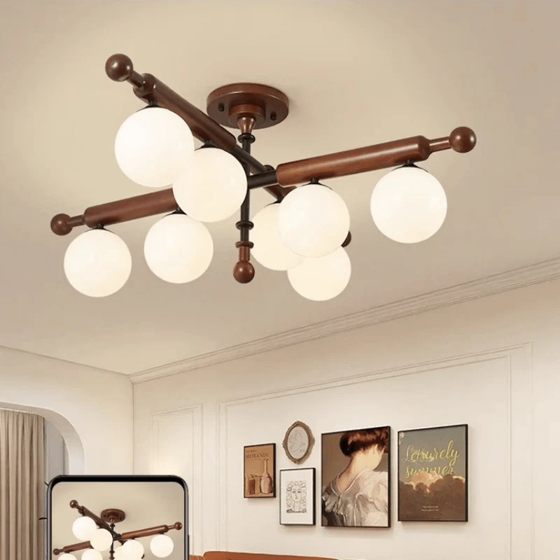 Rusticana Crossbeam Wood Ceiling Light - Blowlighting