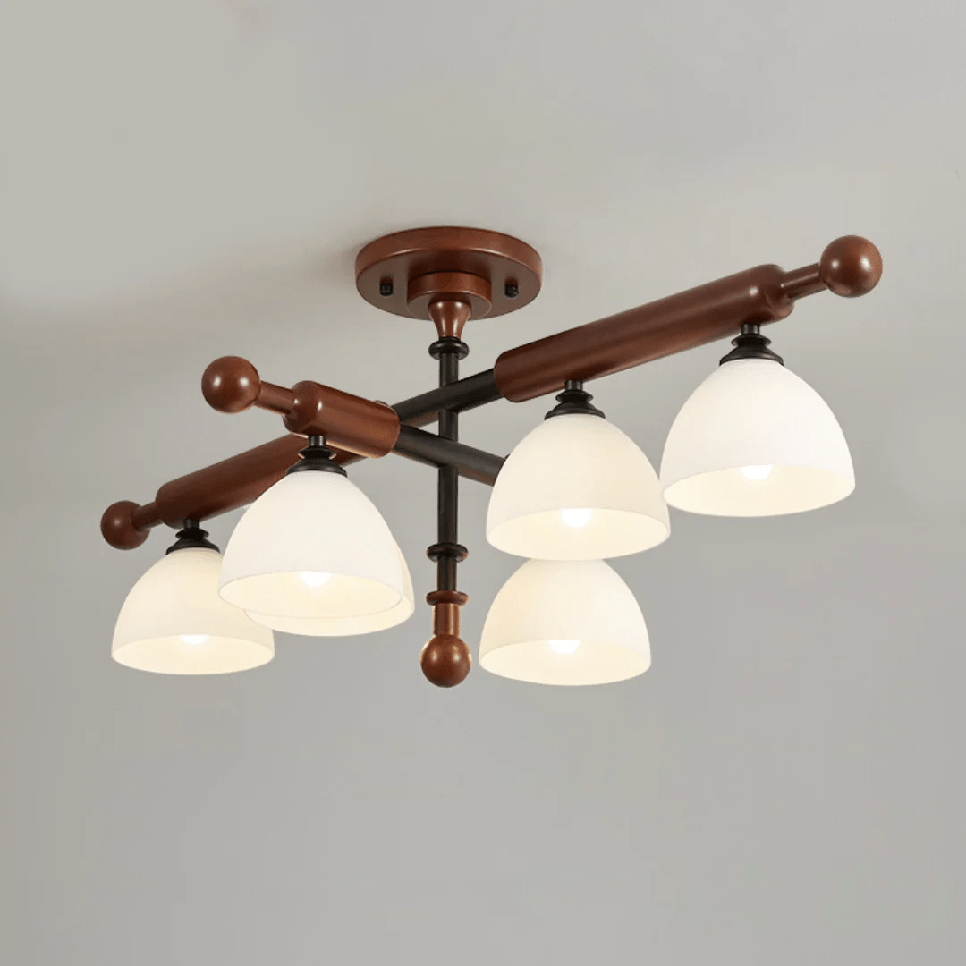 Rusticana Crossbeam Wood Ceiling Light - Blowlighting