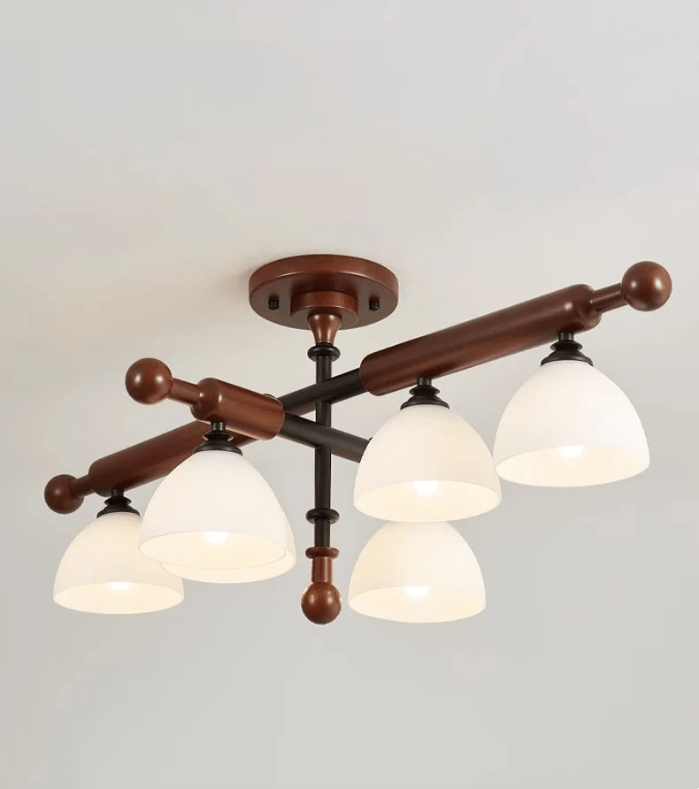 Rusticana Crossbeam Wood Ceiling Light - Blowlighting