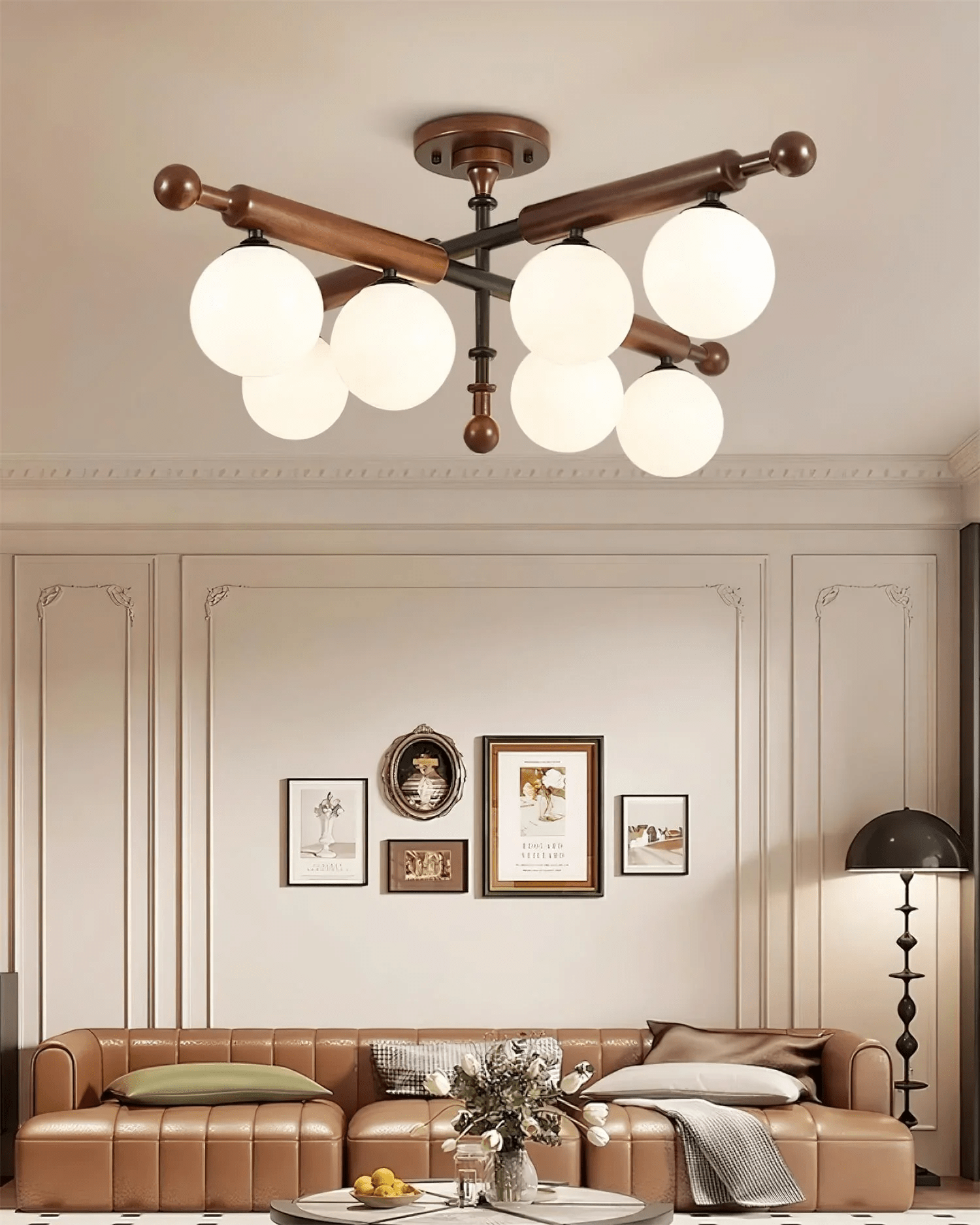 Rusticana Crossbeam Wood Ceiling Light - Blowlighting