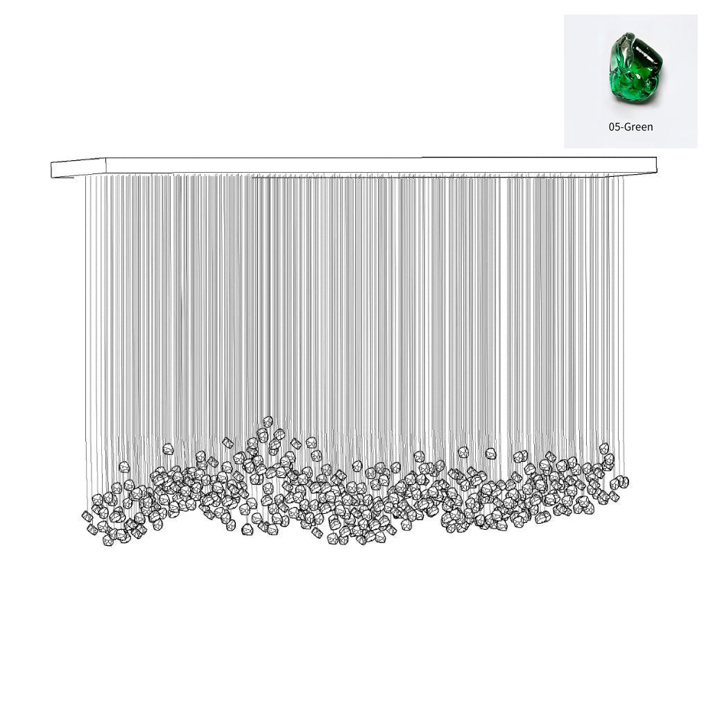 Veshaa Postmodern Luxury Stone Crystal Chandelier - Blowlighting