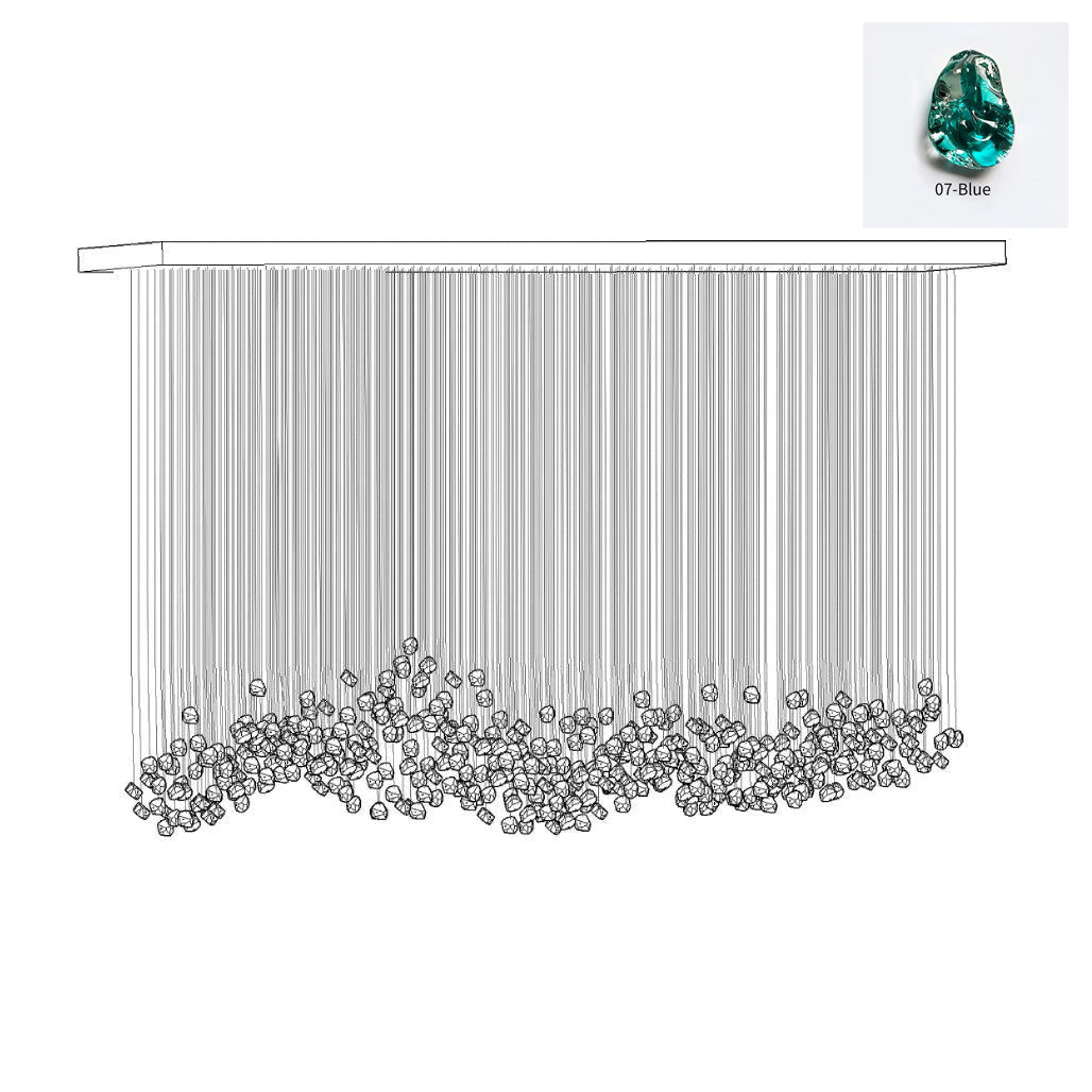 Veshaa Postmodern Luxury Stone Crystal Chandelier - Blowlighting
