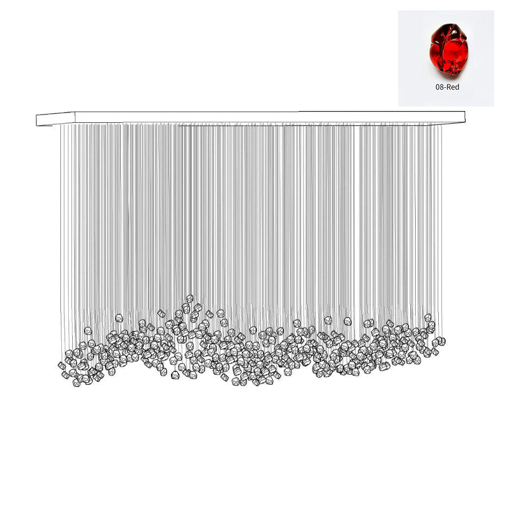 Veshaa Postmodern Luxury Stone Crystal Chandelier - Blowlighting