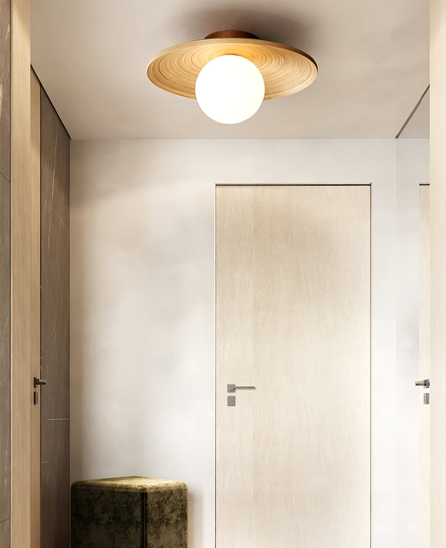 Soluna Wood Ceiling Light - Blowlighting