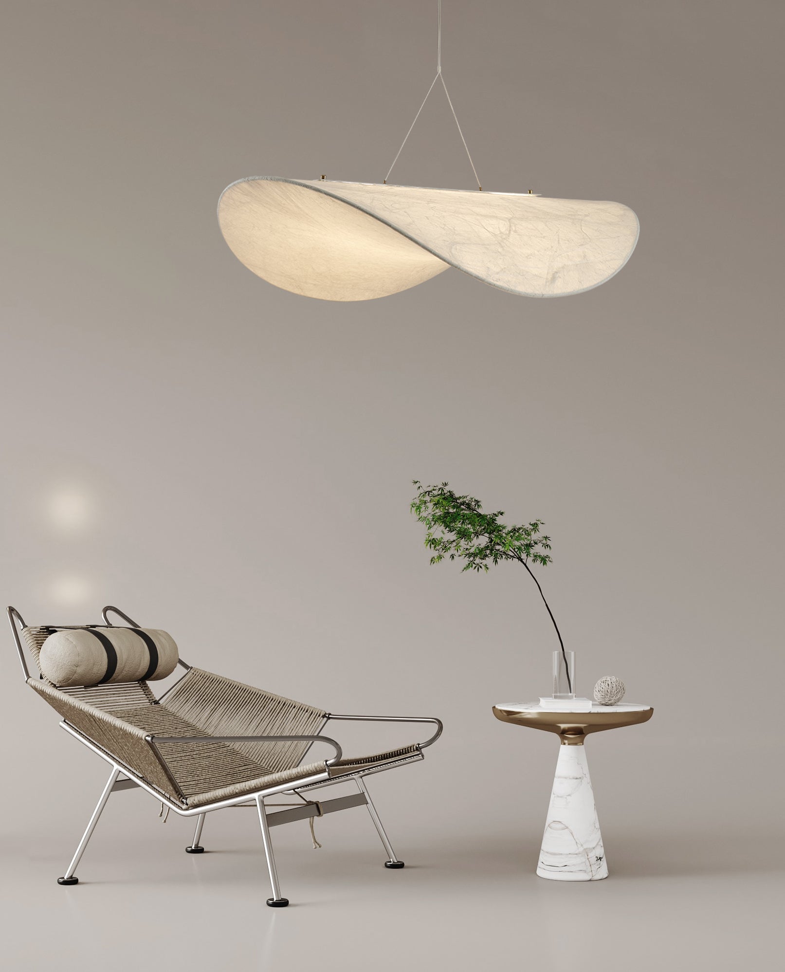 Tense Silk Pendant Light - Blowlighting