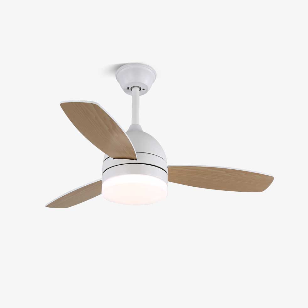 Selena Minimalist Wood Ceiling Fan Light - Blowlighting