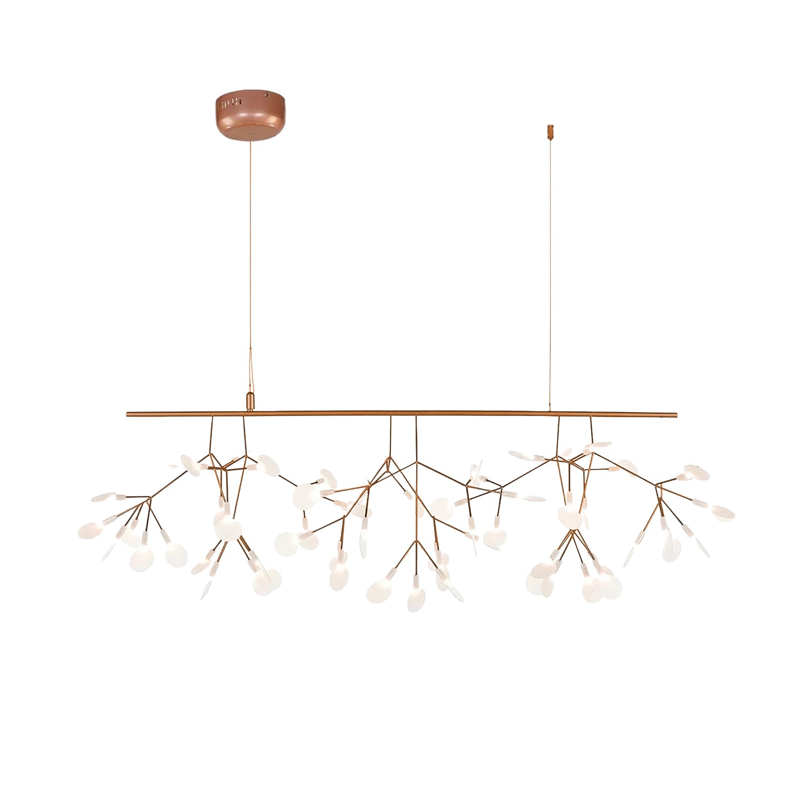 Rose Gold Firefly LED Chandelier - Blowlighting