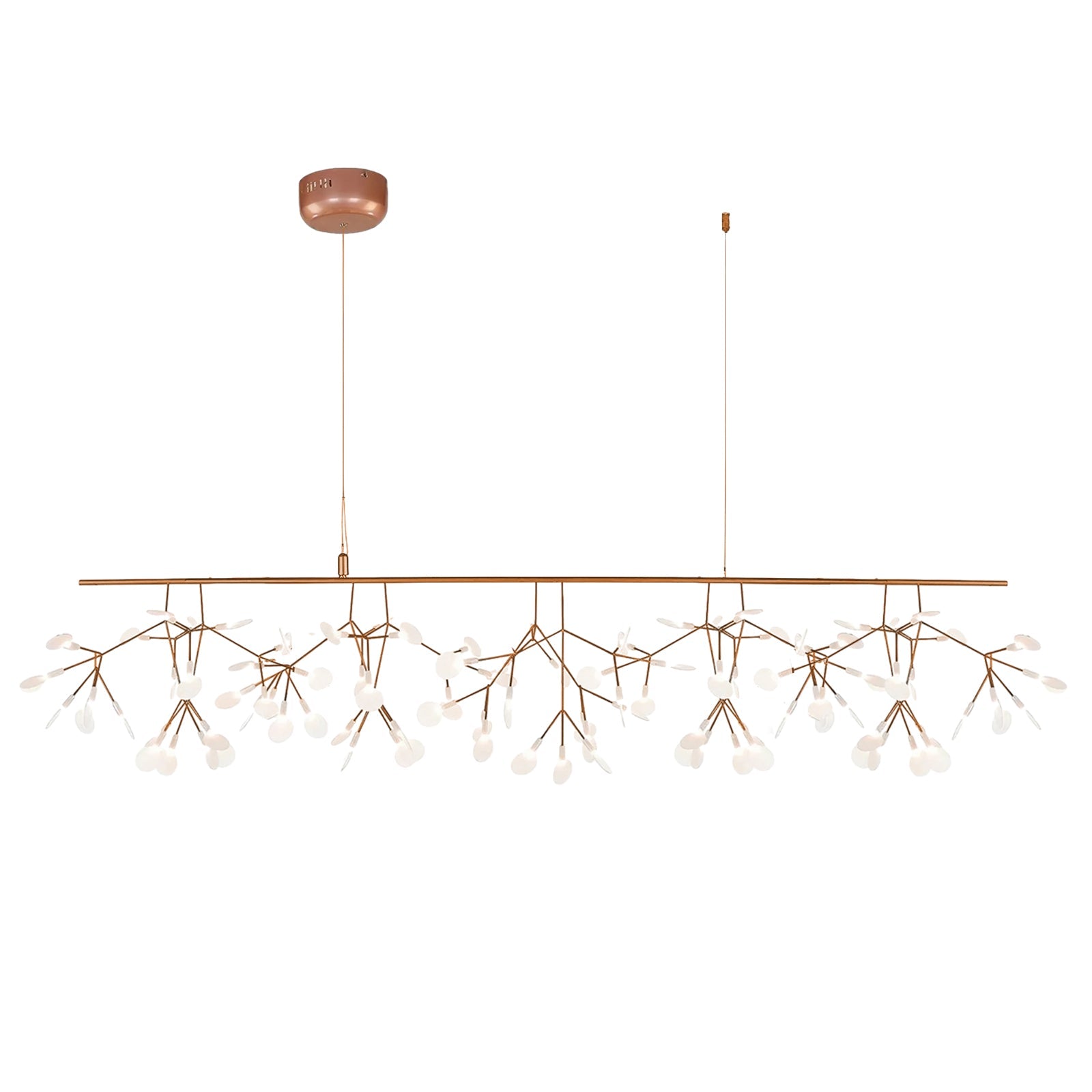 Rose Gold Firefly LED Chandelier - Blowlighting