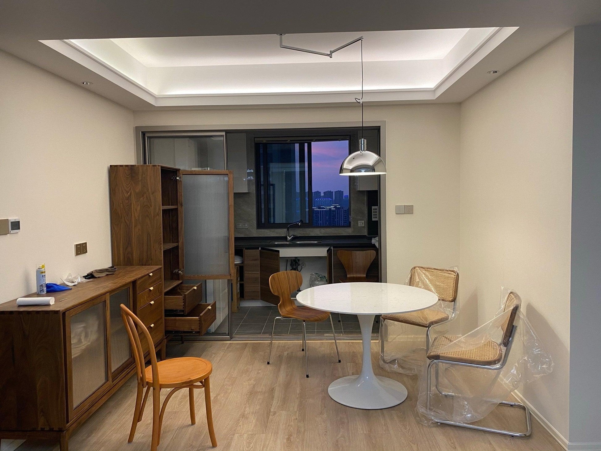 Lyshae Modern Minimalist Nordic Glass Metal Pendant Light - Blowlighting