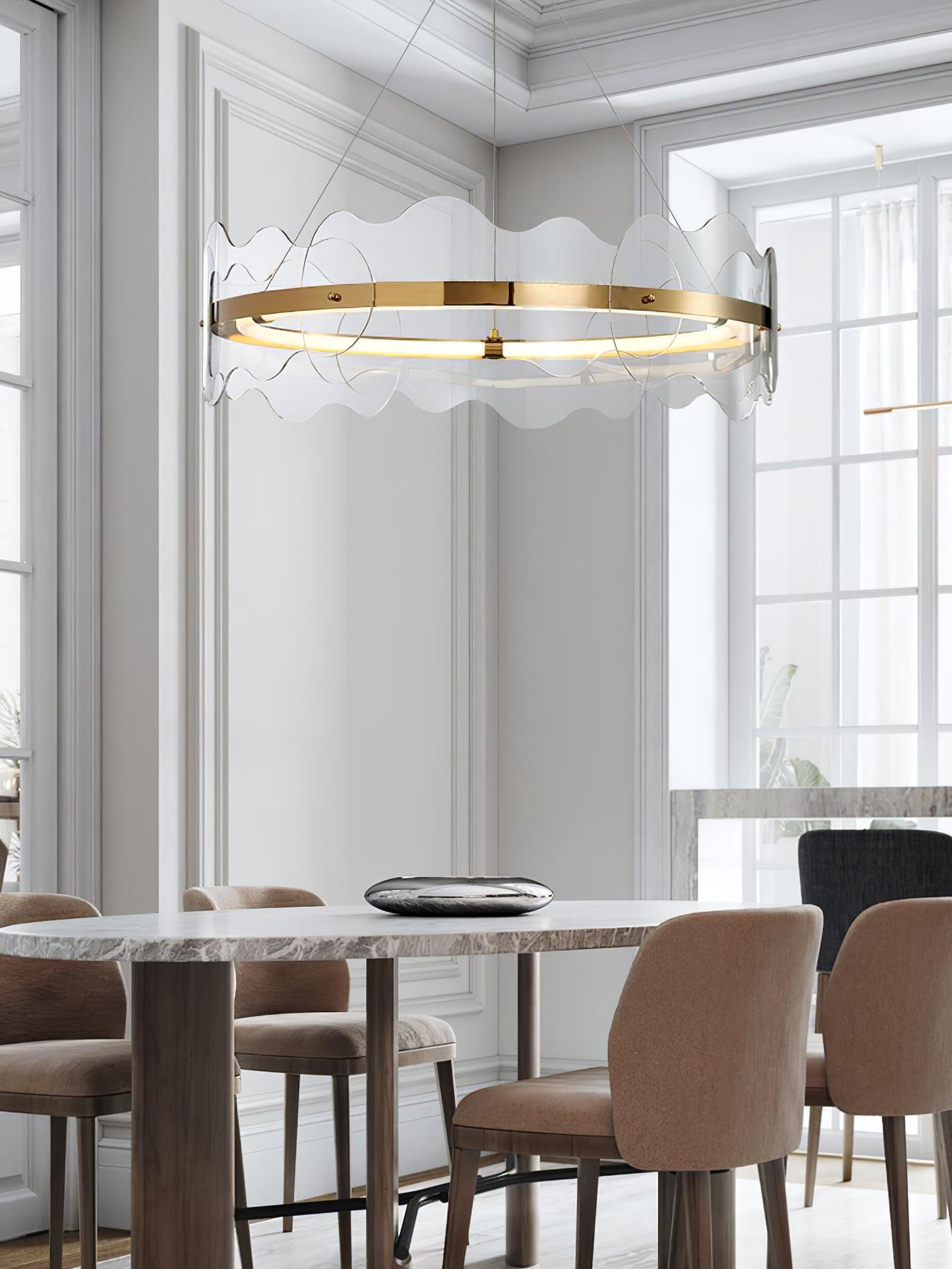 Acrylic Wave Chandelier - Blowlighting