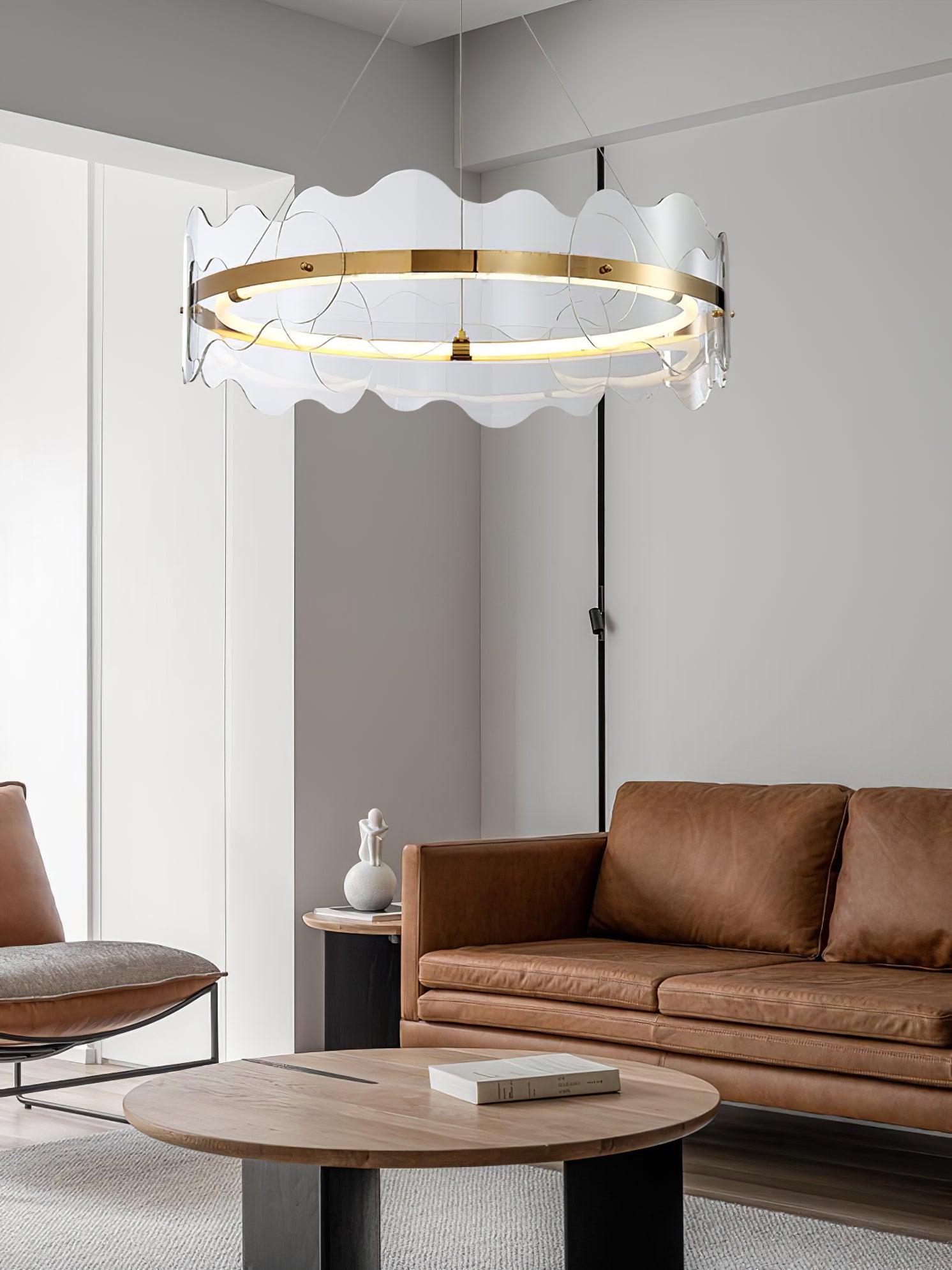 Acrylic Wave Chandelier - Blowlighting