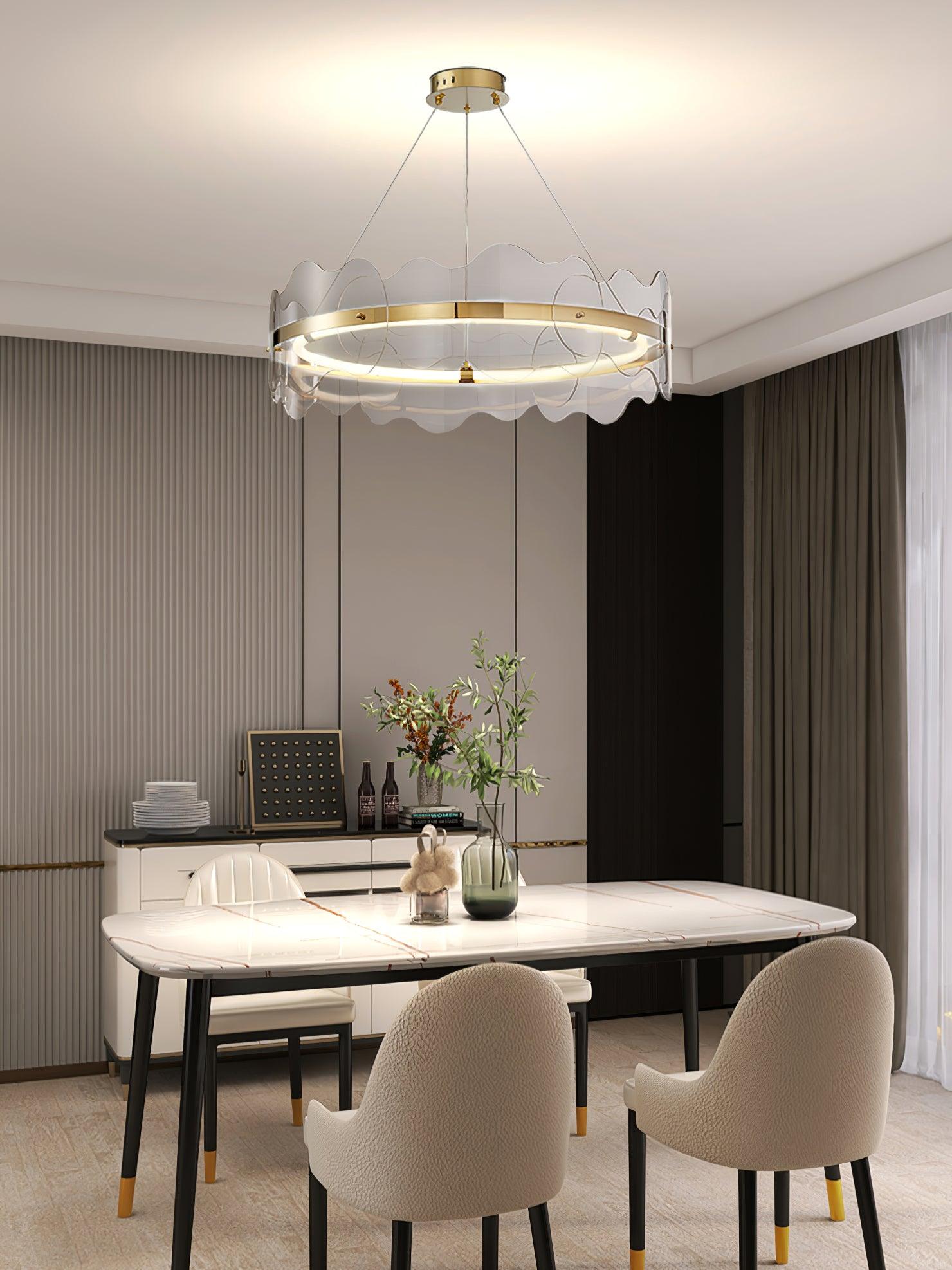 Acrylic Wave Chandelier - Blowlighting