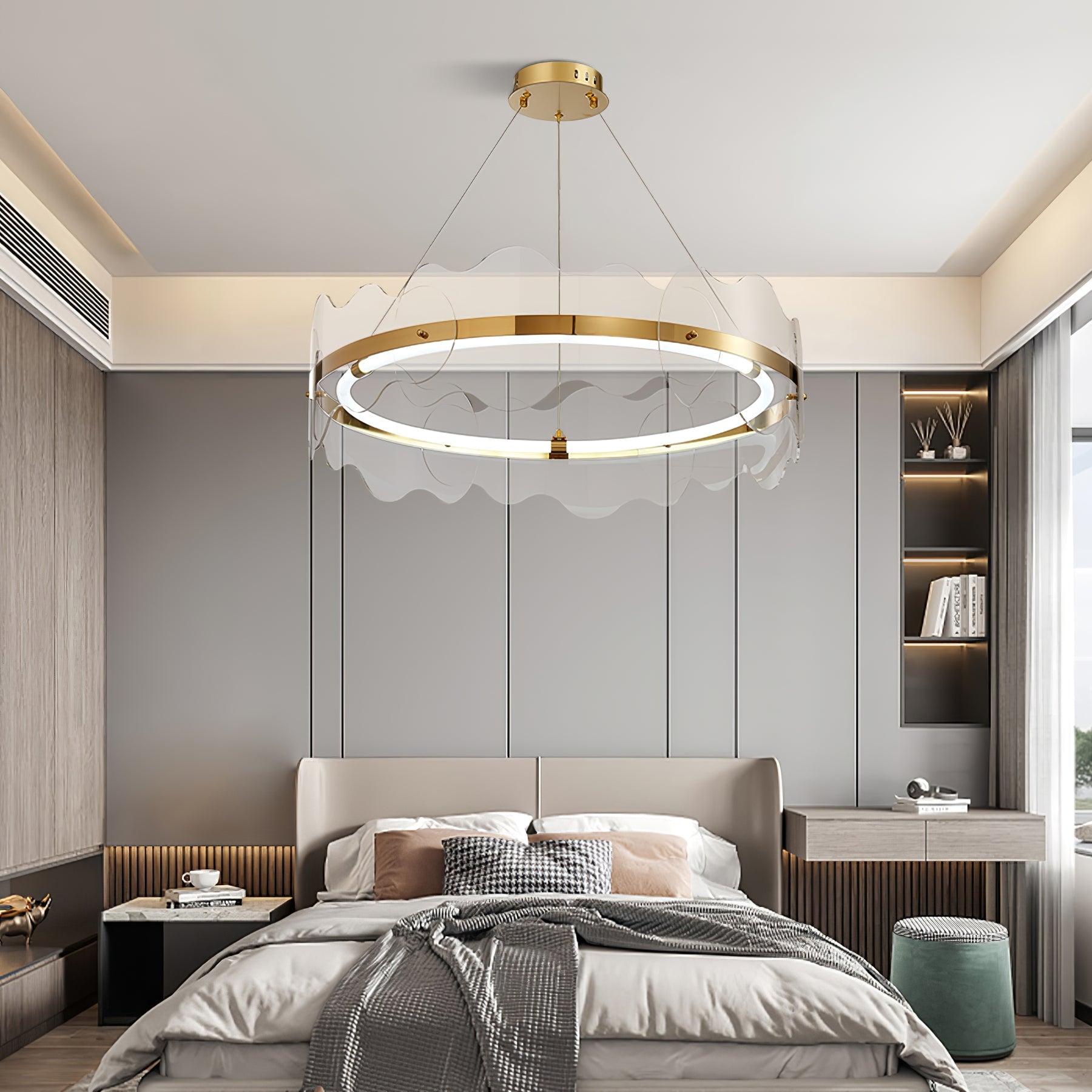 Acrylic Wave Chandelier - Blowlighting