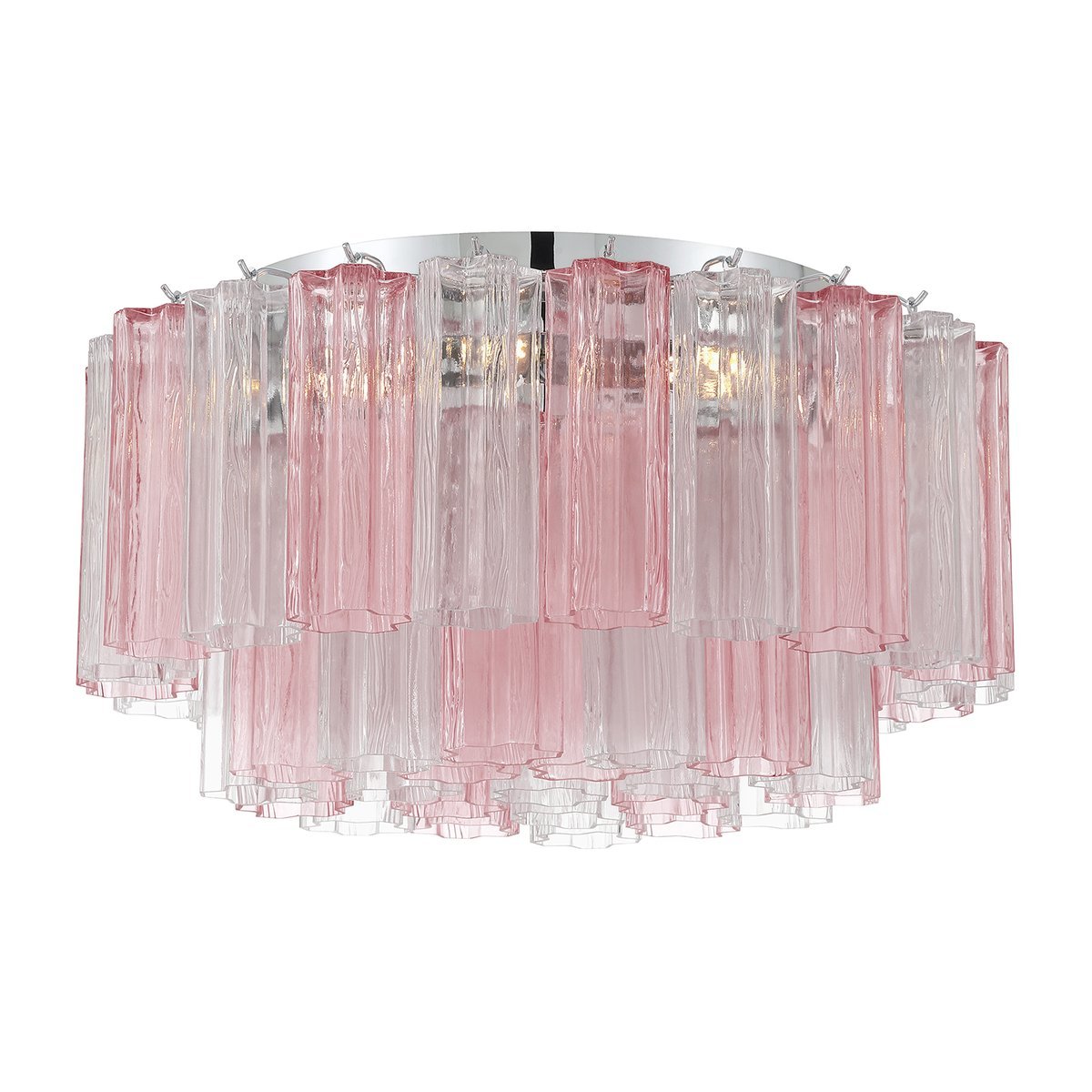 Aurora Ceiling Lamp Glass Tube Layered Amber - Blowlighting