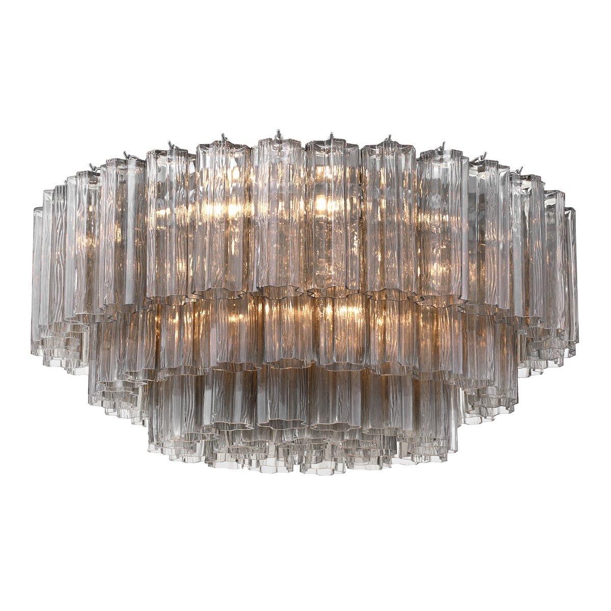Aurora Ceiling Lamp Glass Tube Layered Amber - Blowlighting