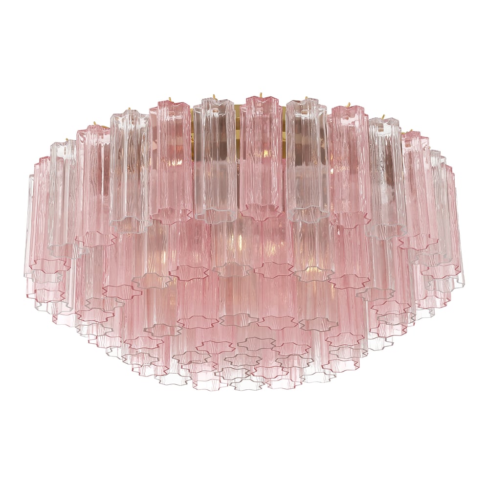 Aurora Ceiling Lamp Glass Tube Layered Amber - Blowlighting