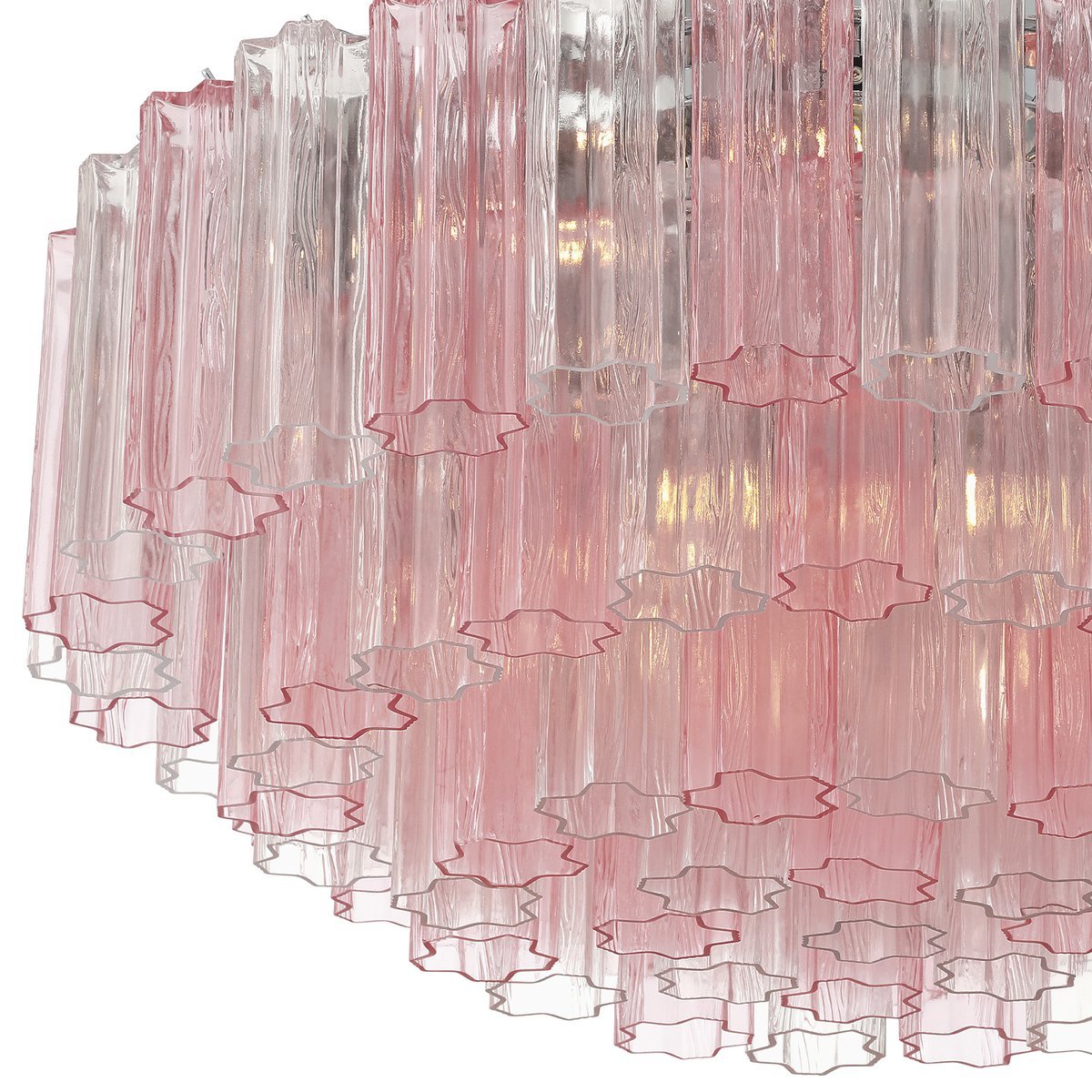 Aurora Ceiling Lamp Glass Tube Layered Amber - Blowlighting
