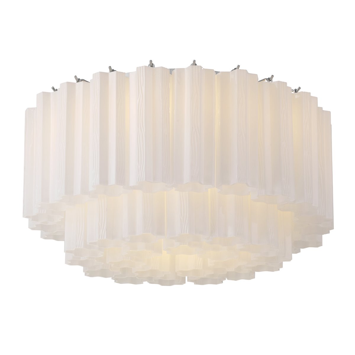 Aurora Ceiling Lamp Glass Tube Layered Amber - Blowlighting