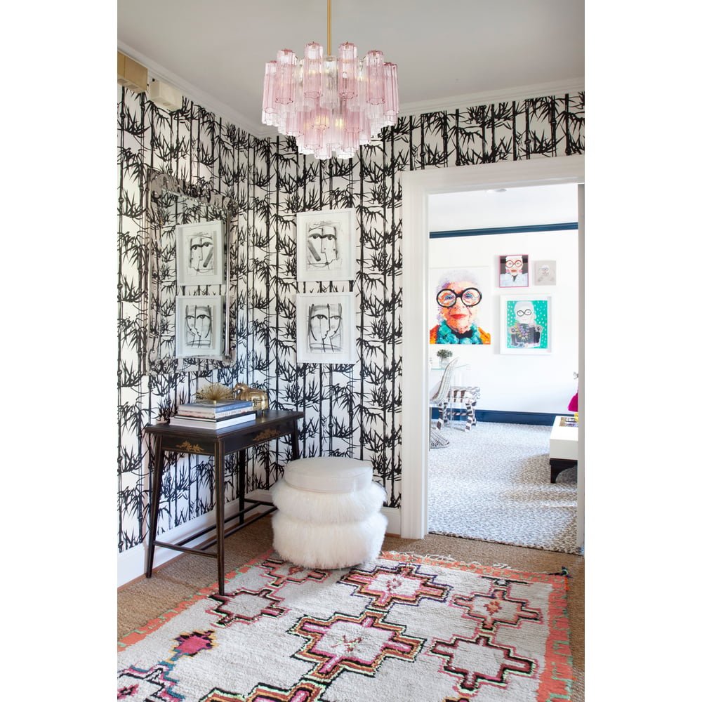 Aurora Murano Chandelier Glass Tube Layered Amber - Blowlighting