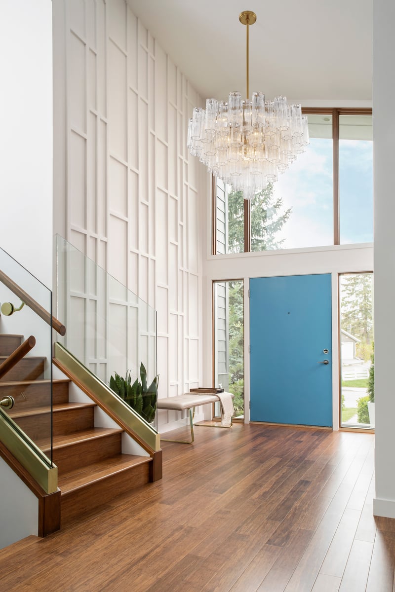 Aurora Murano Chandelier Glass Tube Layered Amber - Blowlighting