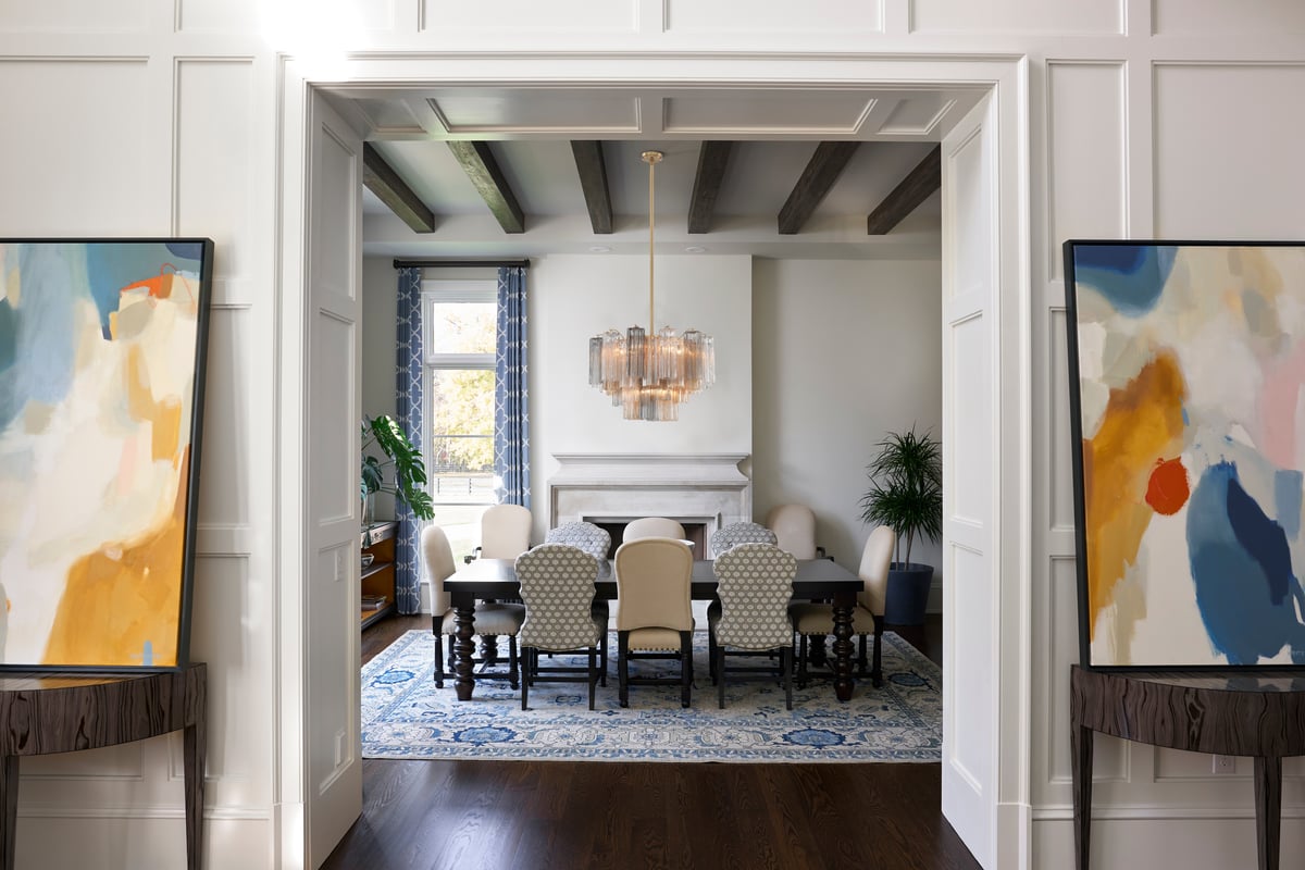 Aurora Murano Chandelier Glass Tube Layered Amber - Blowlighting