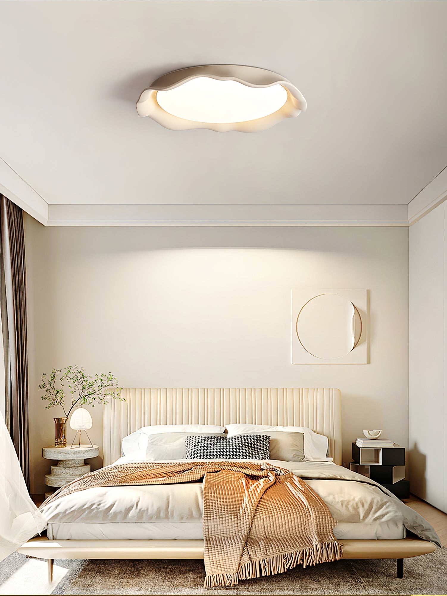 Aera Microcement Ceiling Light - Blowlighting