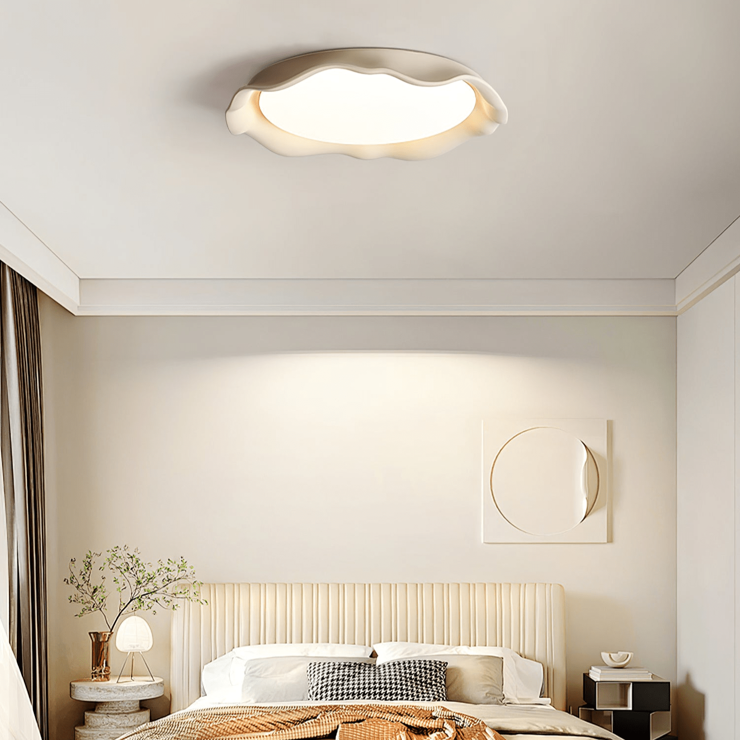 Aera Microcement Ceiling Light - Blowlighting