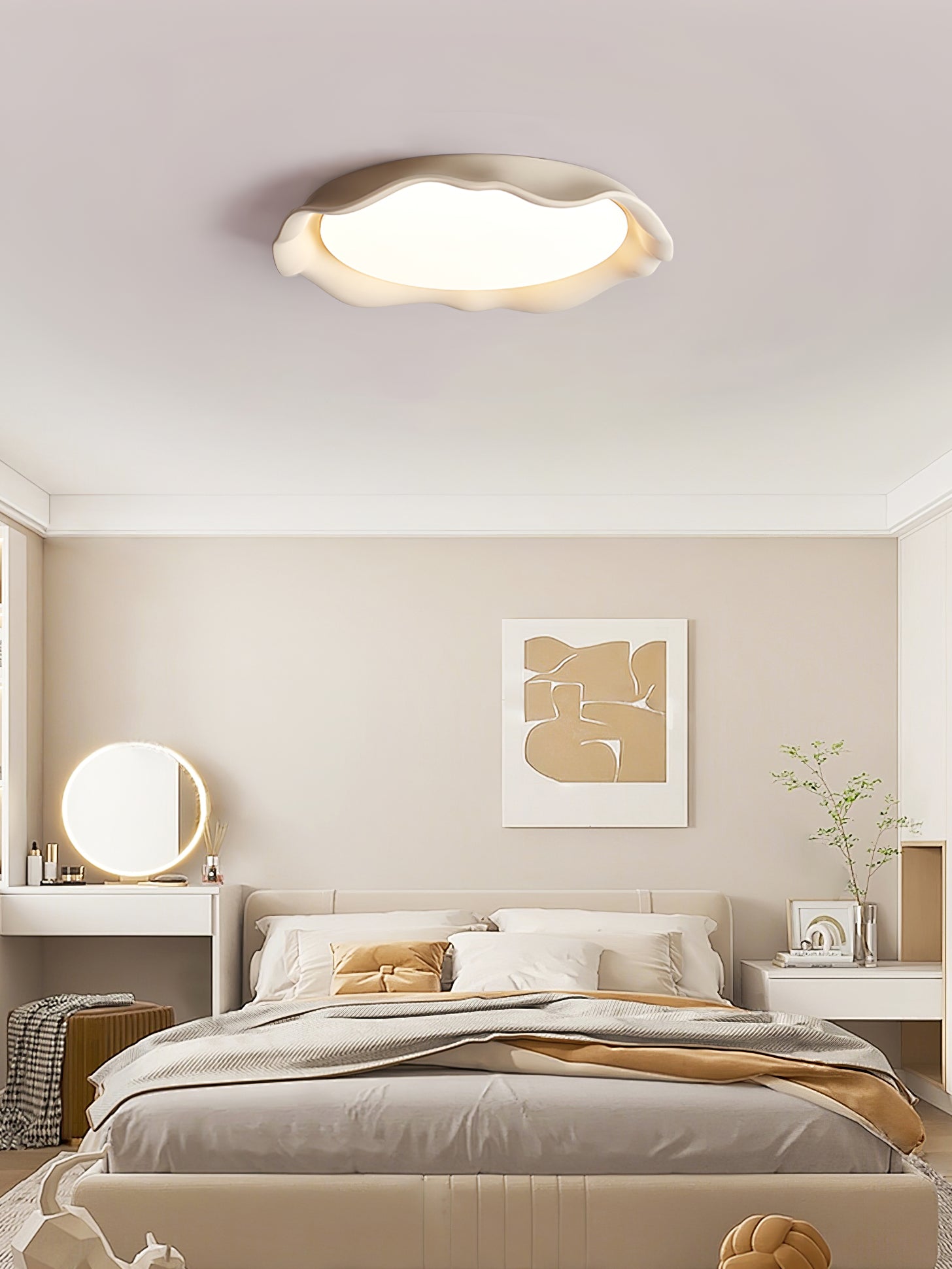 Aera Microcement Ceiling Light - Blowlighting