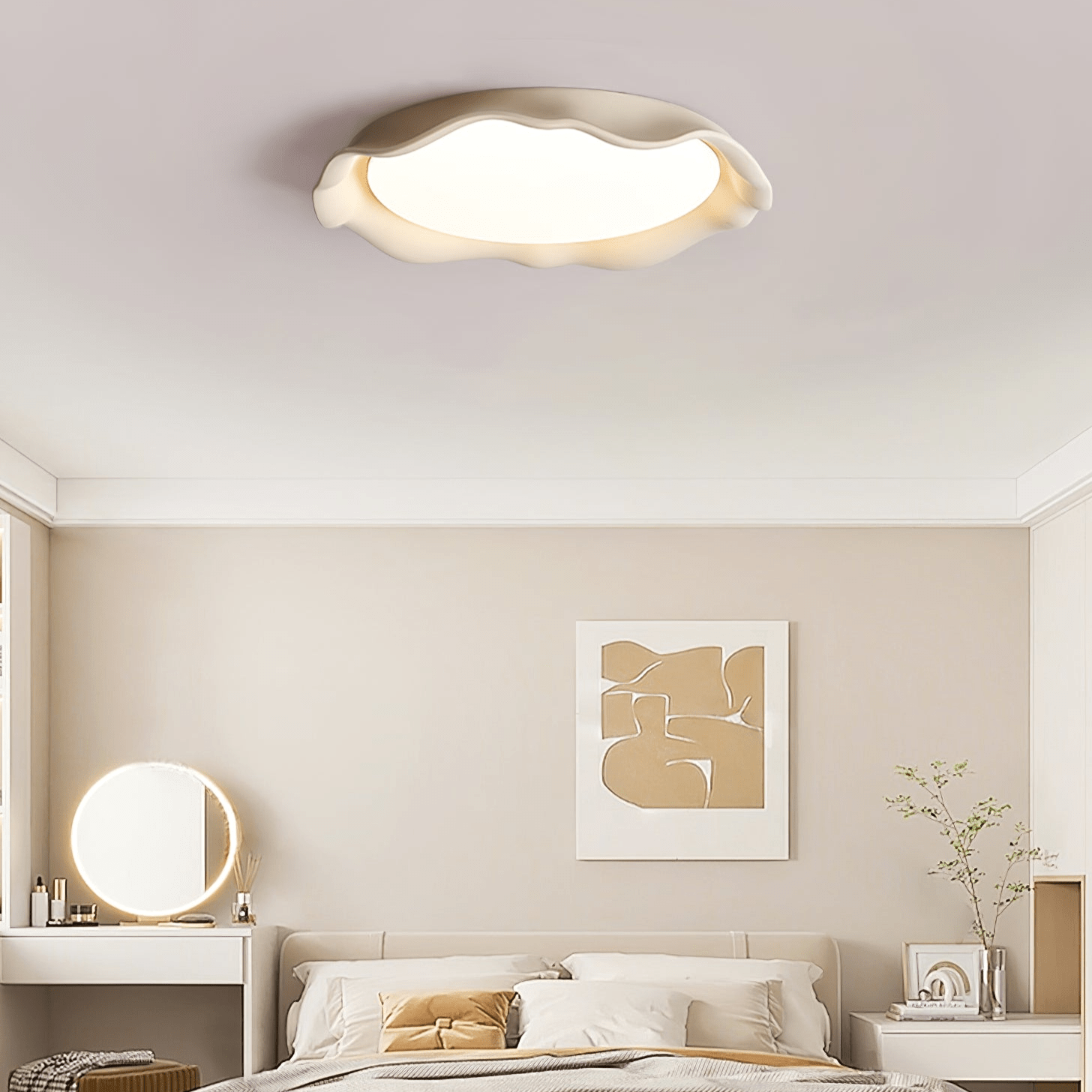 Aera Microcement Ceiling Light - Blowlighting