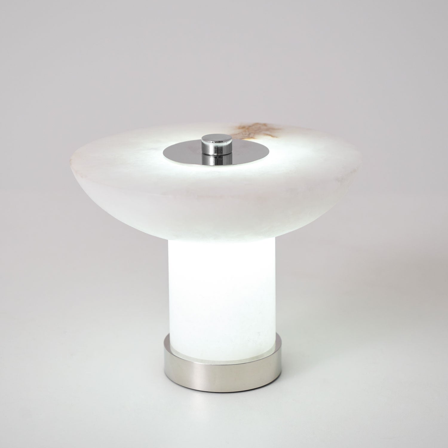 Eurnoran Mushroom Shaped Alabaster Table Lamp - Blowlighting