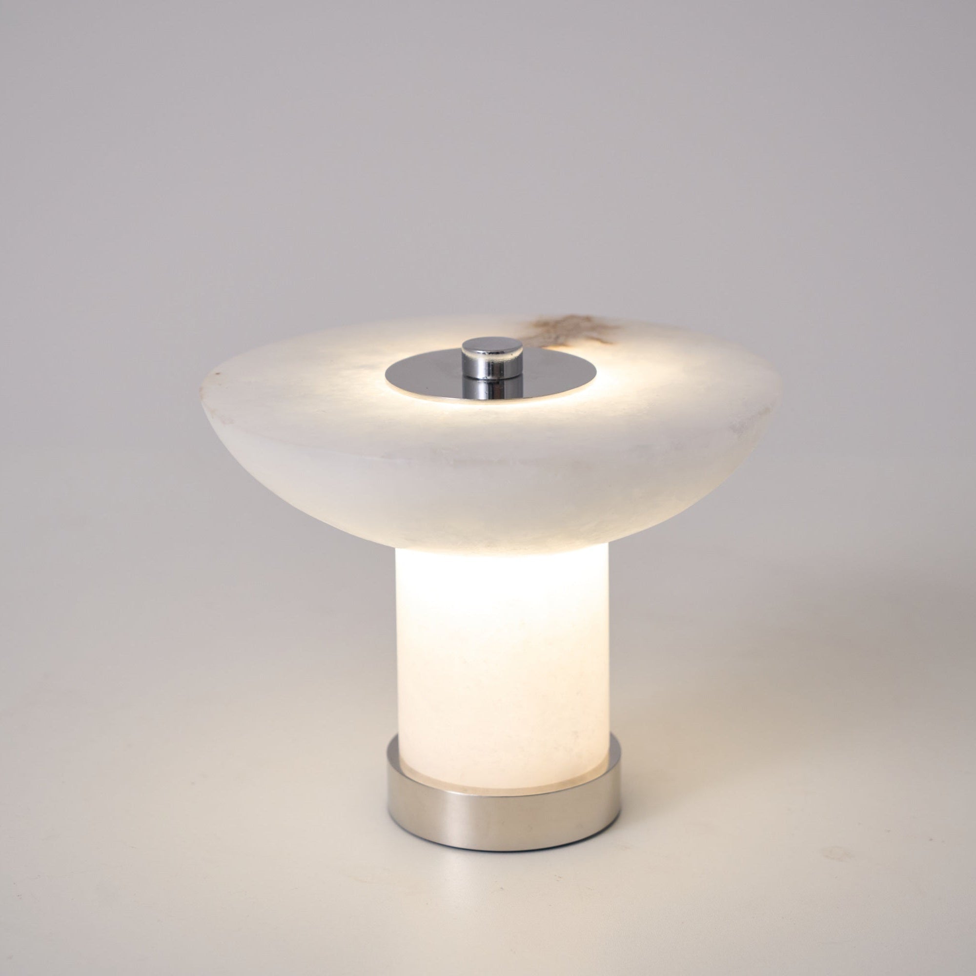 Eurnoran Mushroom Shaped Alabaster Table Lamp - Blowlighting
