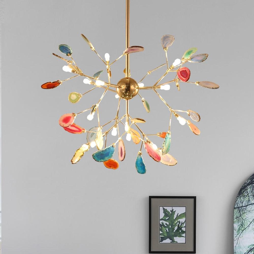 Agate Flake Chandelier - Blowlighting